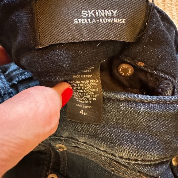 Express Dark Blue Stella low rise skinny Jean - Picture 7 of 12